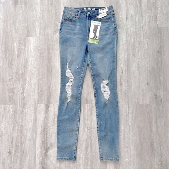 Rewash Denim - Distressed High Rise Skinny Jeans 3/26